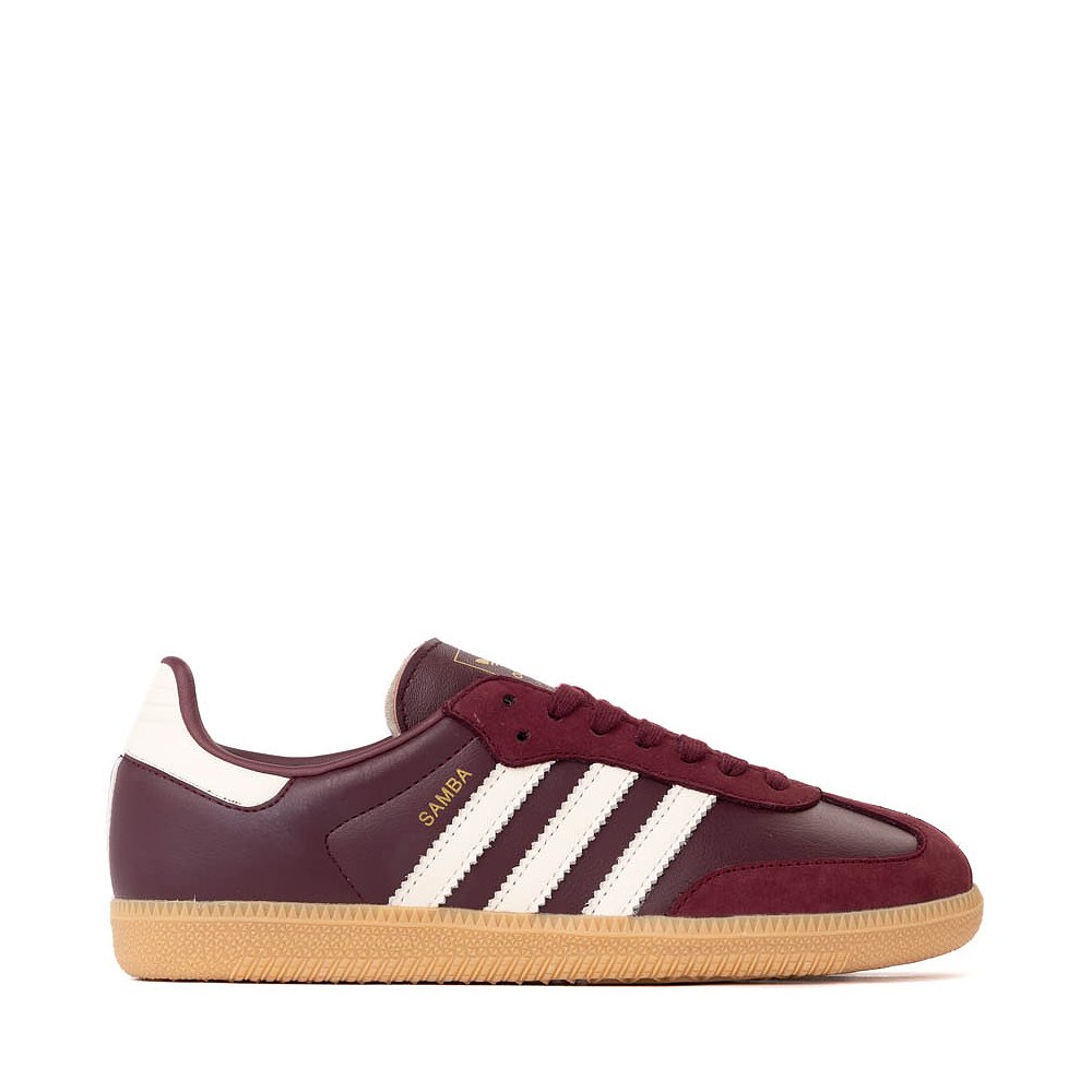 Womens adidas Samba OG Athletic Shoe - Maroon / Off White / Gum