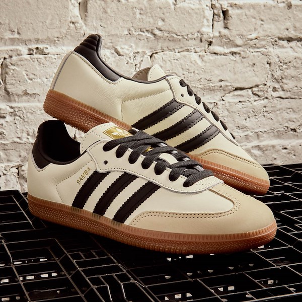 alternate view Womens adidas Samba OG Athletic Shoe - Cream White / Core Black / Sand StrataHERO