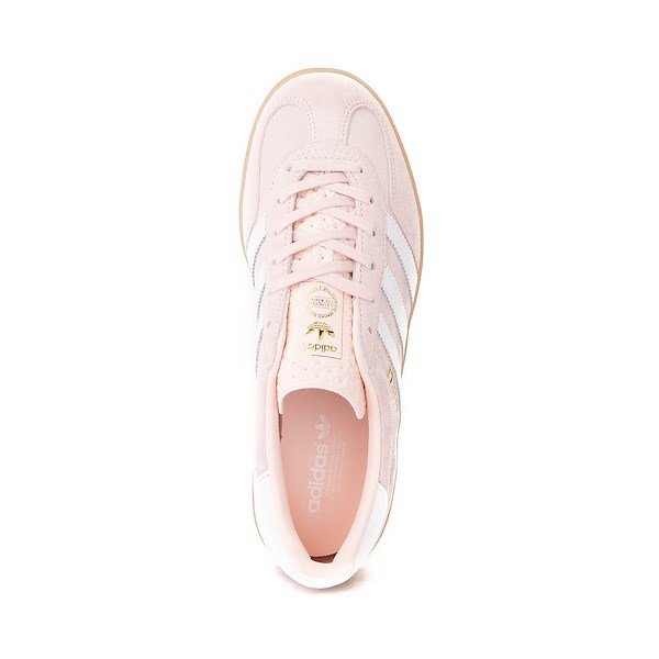 alternate view Womens adidas Gazelle Indoor Athletic Shoe - Sandy Pink / White / GumALT2