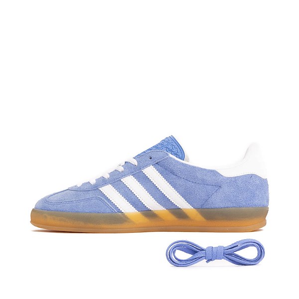 alternate view Womens adidas Gazelle Indoor Athletic Shoe - Blue Fusion / White / Gold MetallicALT1