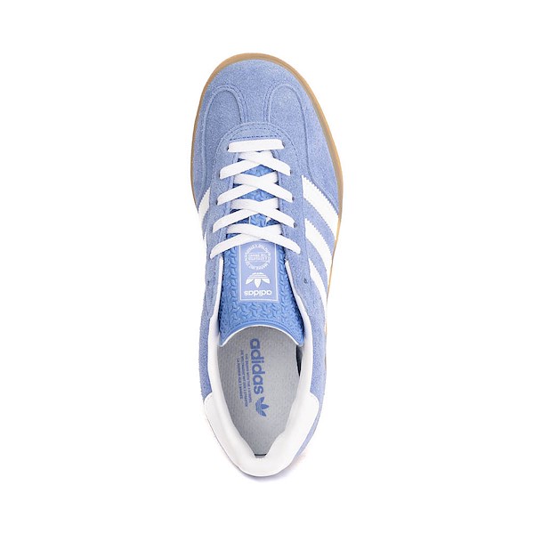 alternate view Womens adidas Gazelle Indoor Athletic Shoe - Blue Fusion / White / Gold MetallicALT2