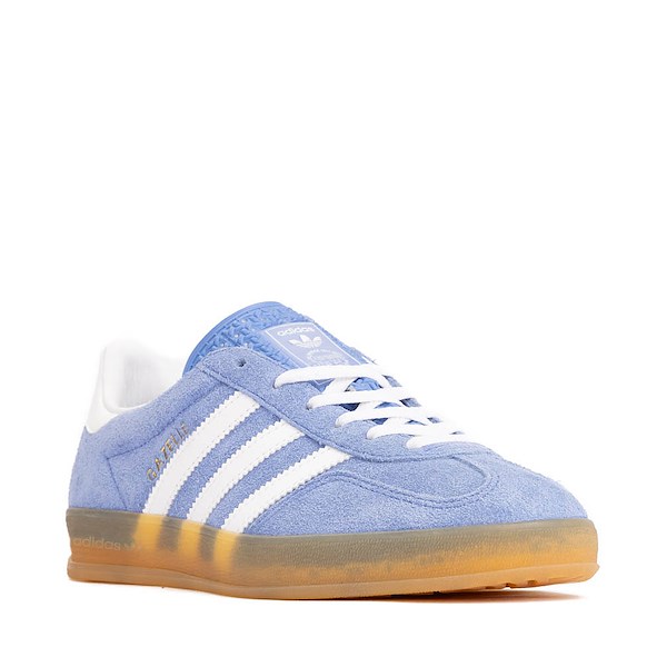 alternate view Womens adidas Gazelle Indoor Athletic Shoe - Blue Fusion / White / Gold MetallicALT5