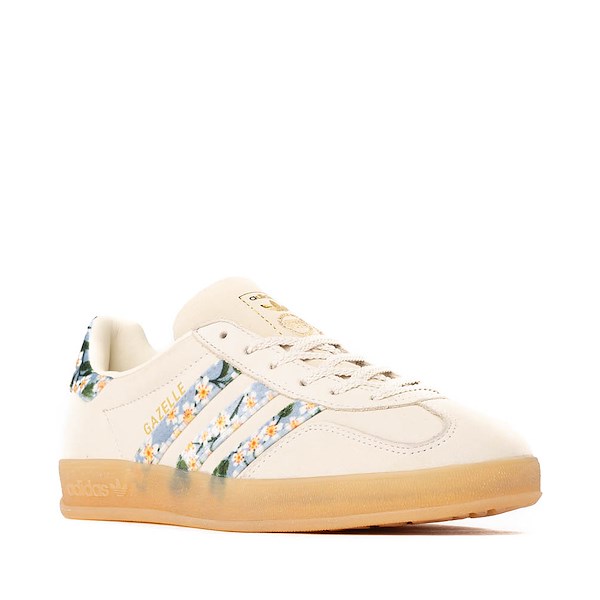 alternate view Womens adidas x Liberty London Gazelle Indoor Athletic Shoe - Cream White / Misti DayALT5