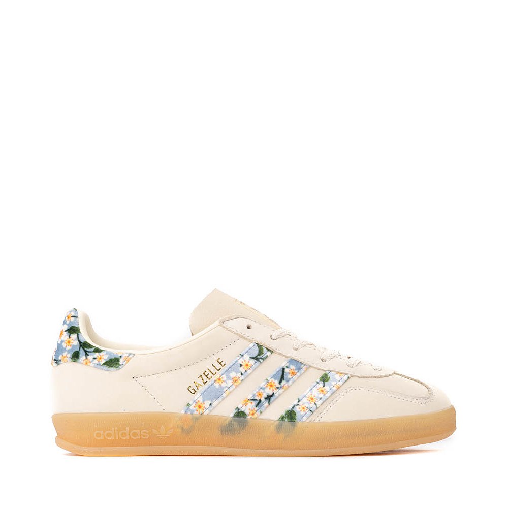 Womens adidas x Liberty London Gazelle Indoor Athletic Shoe - Cream White / Misti Day
