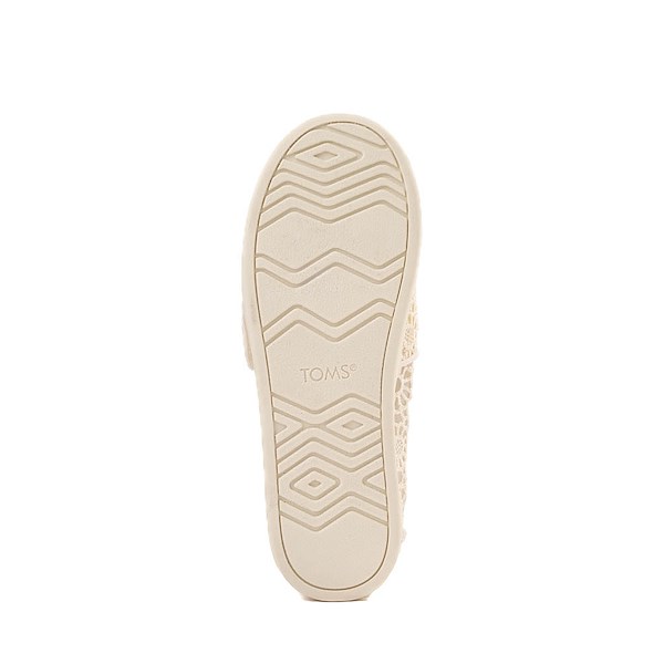 alternate view TOMS Alpargata Crochet Slip-On Casual Shoe - Little Kid / Big Kid - NaturalALT3
