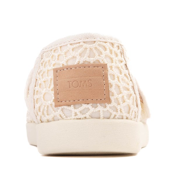 alternate view TOMS Alpargata Crochet Slip-On Casual Shoe - Little Kid / Big Kid - NaturalALT4