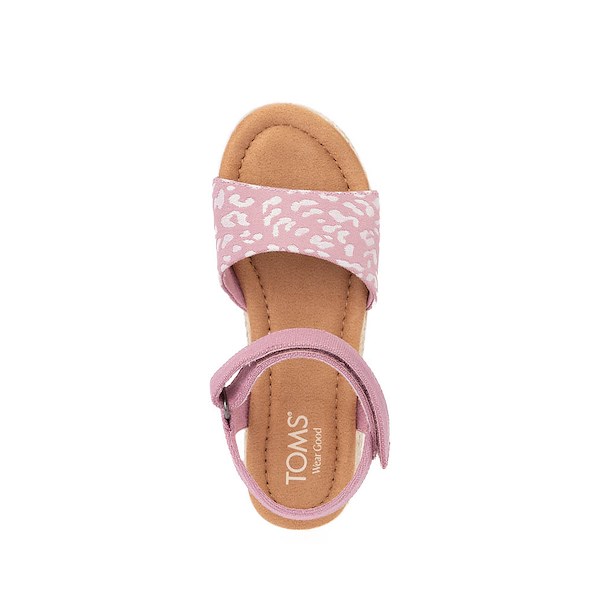 alternate view TOMS Diana Platform Sandal - Little Kid / Big Kid - Cosmic Pink / Iridescent LeopardALT2