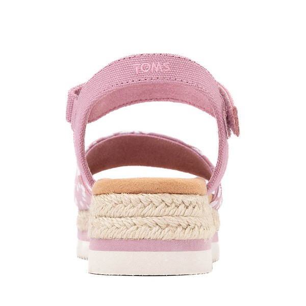 alternate view TOMS Diana Platform Sandal - Little Kid / Big Kid - Cosmic Pink / Iridescent LeopardALT4