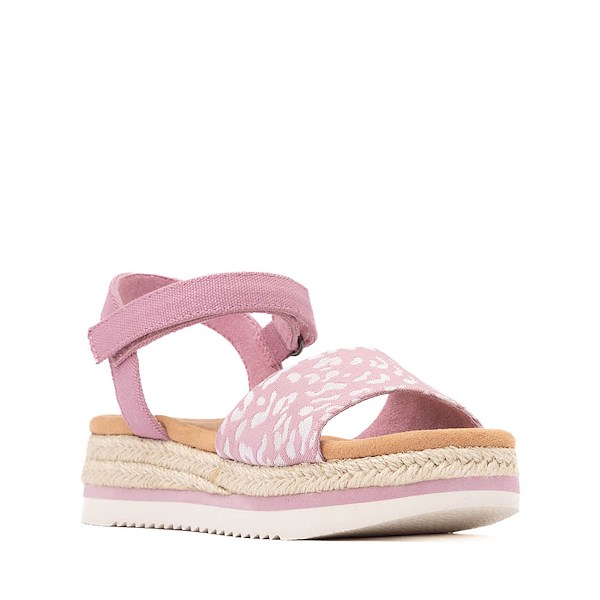 alternate view TOMS Diana Platform Sandal - Little Kid / Big Kid - Cosmic Pink / Iridescent LeopardALT5