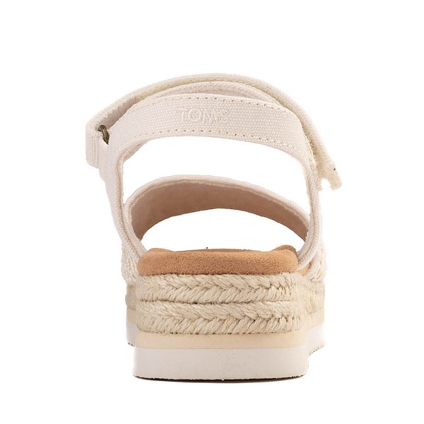 alternate view TOMS Diana Crochet Platform Sandal - Little Kid / Big Kid - NaturalALT4