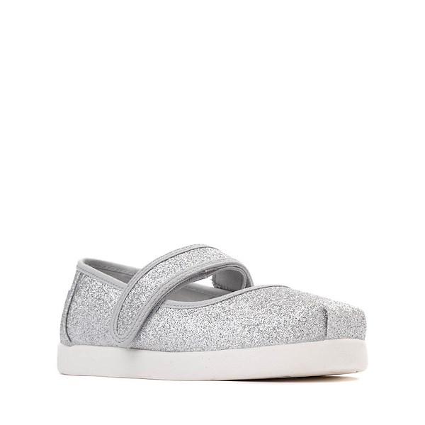 alternate view TOMS Nora Mary Jane Casual Shoe - Little Kid / Big Kid - Silver Iridescent GlimmerALT5