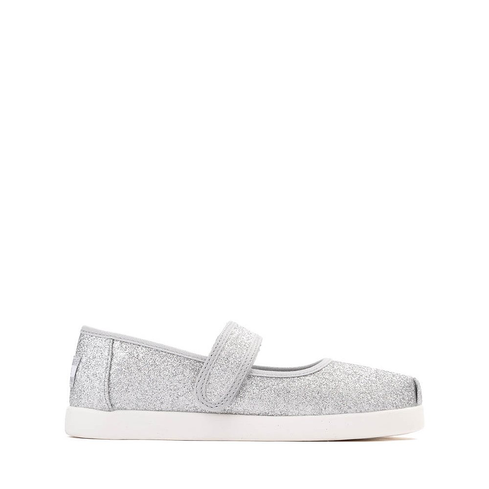 TOMS Nora Mary Jane Casual Shoe - Little Kid / Big Kid - Silver Iridescent Glimmer