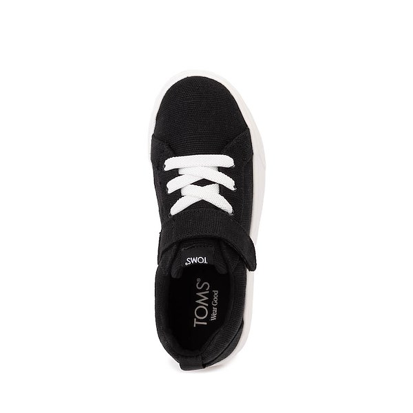 alternate view TOMS Cruz Lace-Up Sneaker - Little Kid / Big Kid - BlackALT2