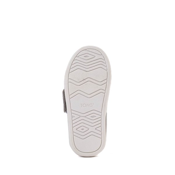 alternate view TOMS Alpargata Slip-On Casual Shoe - Baby / Toddler / Little Kid - Drizzle GreyALT3