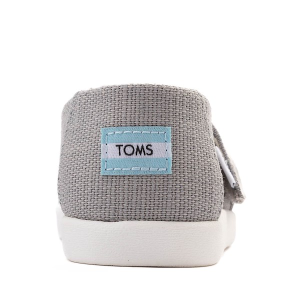 alternate view TOMS Alpargata Slip-On Casual Shoe - Baby / Toddler / Little Kid - Drizzle GreyALT4