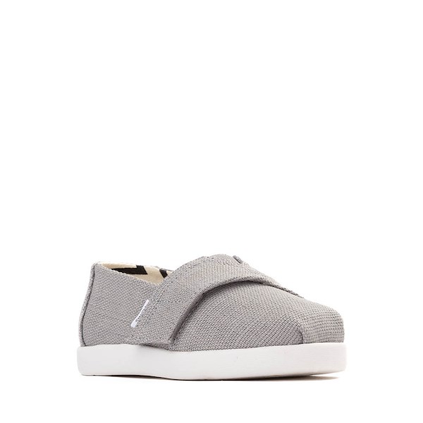alternate view TOMS Alpargata Slip-On Casual Shoe - Baby / Toddler / Little Kid - Drizzle GreyALT5