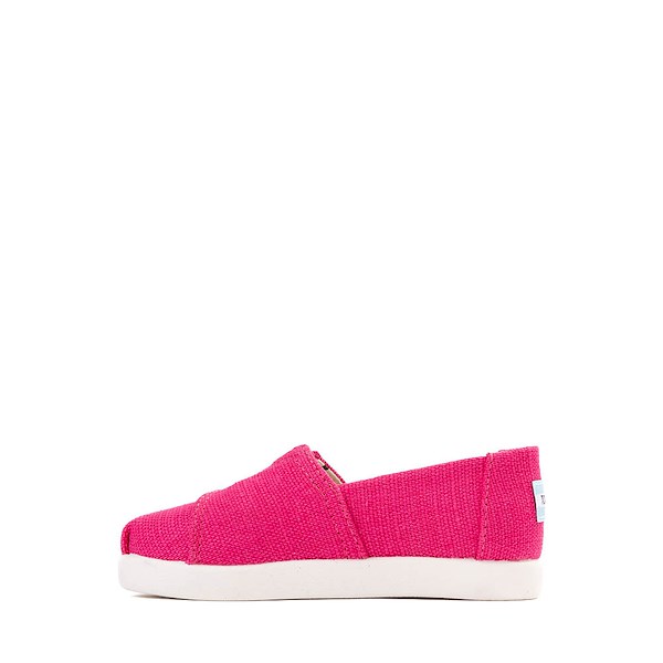 alternate view TOMS Alpargata Slip-On Casual Shoe - Baby / Toddler / Little Kid - FuchsiaALT1