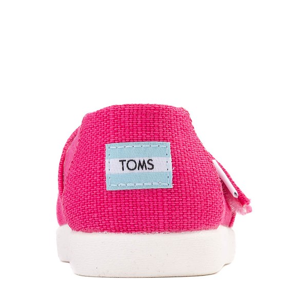 alternate view TOMS Alpargata Slip-On Casual Shoe - Baby / Toddler / Little Kid - FuchsiaALT4