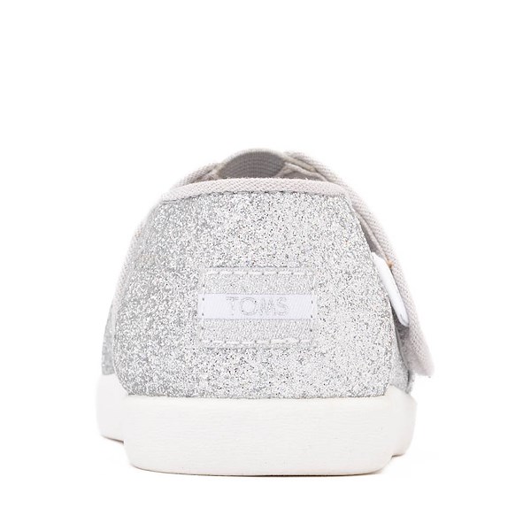 alternate view TOMS Alpargata Slip-On Casual Shoe - Baby / Toddler / Little Kid - Silver Iridescent GlimmerALT4