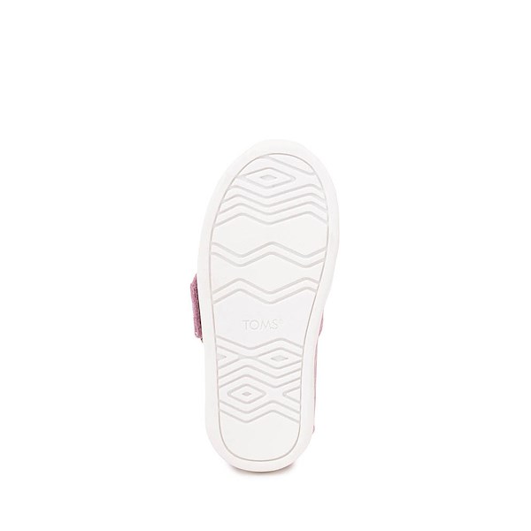 alternate view TOMS Alpargata Slip-On Casual Shoe - Baby / Toddler / Little Kid - Cosmic Pink / Iridescent LeopardALT3