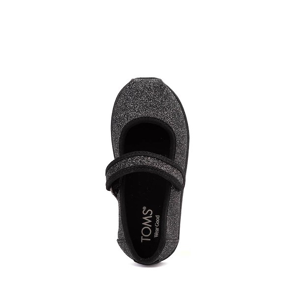 alternate view TOMS Nora Mary Jane Casual Shoe - Baby / Toddler / Little Kid - Black Iridescent GlimmerALT2