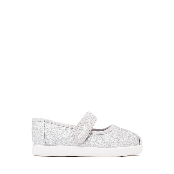 TOMS Nora Mary Jane Casual Shoe - Baby / Toddler / Little Kid - Silver Iridescent Glimmer
