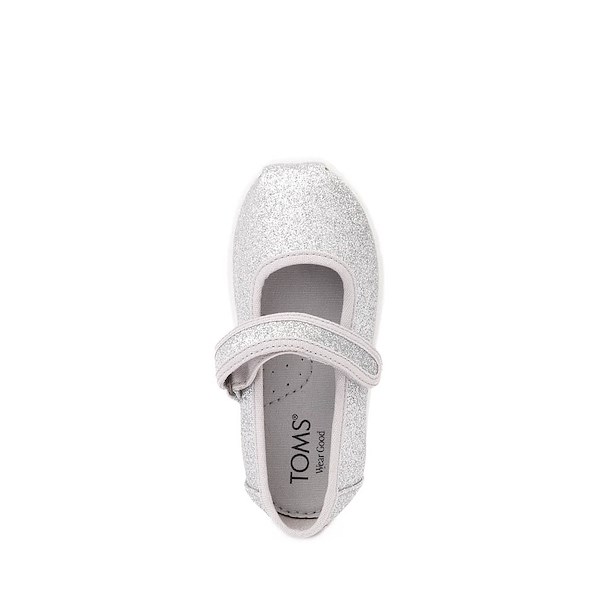 alternate view TOMS Nora Mary Jane Casual Shoe - Baby / Toddler / Little Kid - Silver Iridescent GlimmerALT2