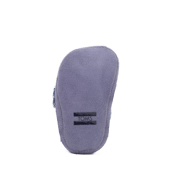 alternate view TOMS Layette Alpargata Slip-On Crib Shoe - Baby - Dark Sky / Subtle StripesALT3