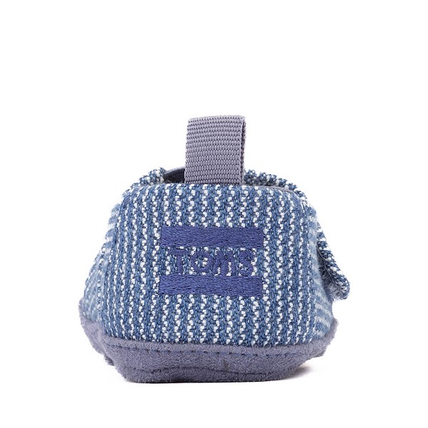 alternate view TOMS Layette Alpargata Slip-On Crib Shoe - Baby - Dark Sky / Subtle StripesALT4