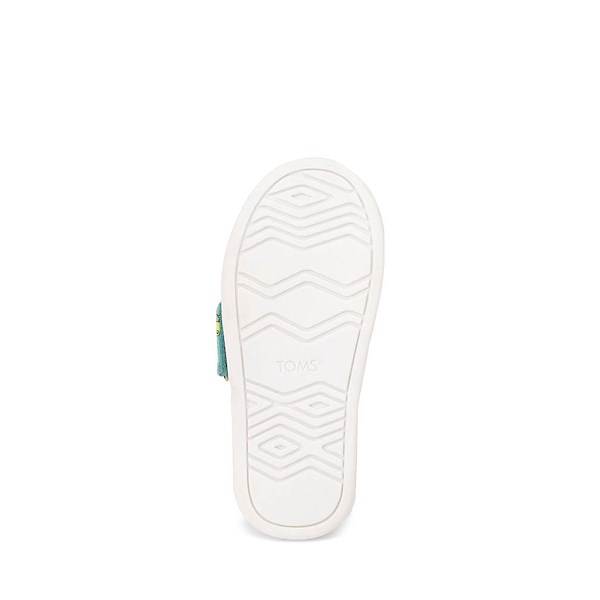 alternate view TOMS Alpargata Slip-On Casual Shoe - Baby / Toddler / Little Kid - Aqua / AlligatorsALT3