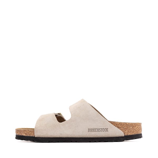 alternate view Womens Birkenstock Arizona Slide Sandal - Shimmering TaupeALT1