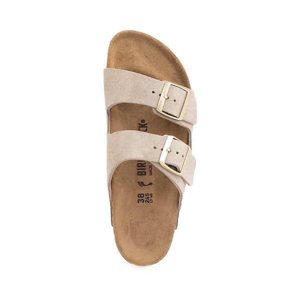 alternate view Womens Birkenstock Arizona Slide Sandal - Shimmering TaupeALT2