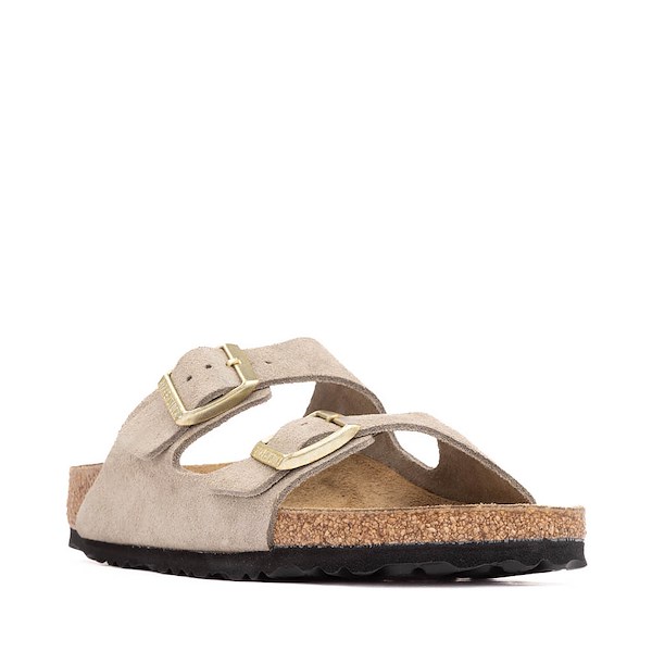 alternate view Womens Birkenstock Arizona Slide Sandal - Shimmering TaupeALT5