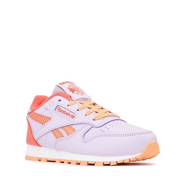 alternate view Reebok Classic Leather Step 'n' Flash Athletic Shoe - Little Kid - Sunset Coral / OrangeALT5