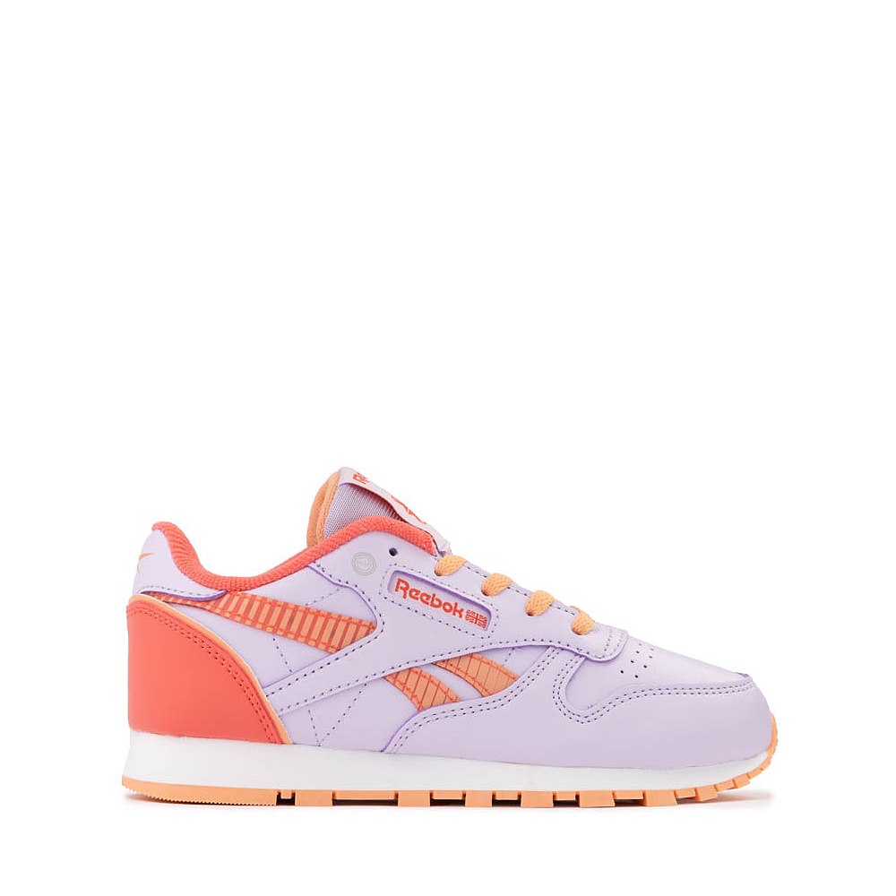 Reebok Classic Leather Step 'n' Flash Athletic Shoe - Little Kid - Sunset Coral / Orange