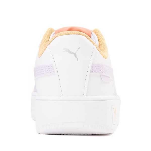alternate view PUMA Carina Street Lacey Athletic Shoe - Little Kid / Big Kid - White / Lilac / ApricotALT4