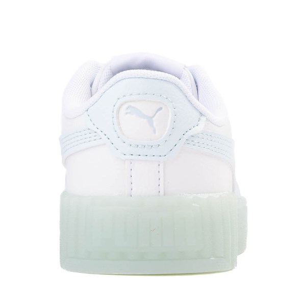 alternate view PUMA Carina 3.0 Athletic Shoe - Little Kid / Big Kid - White / Icy BlueALT4