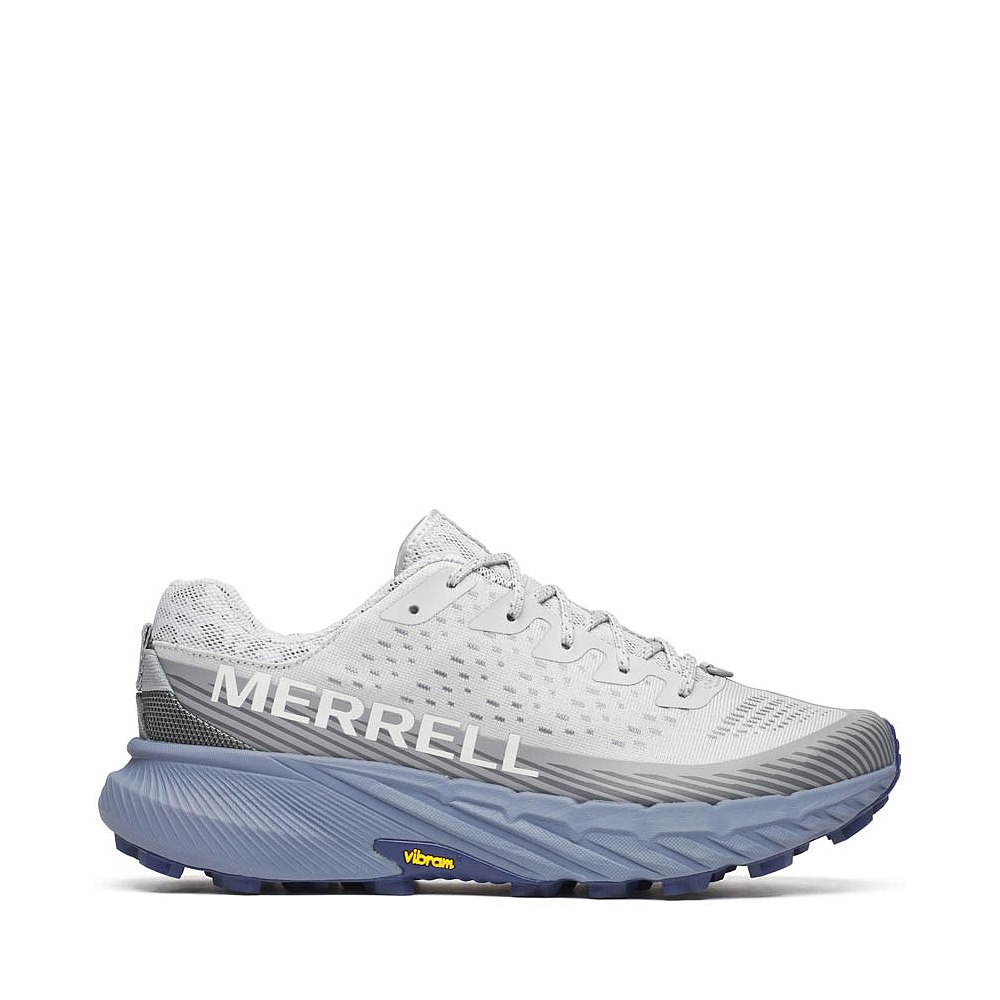 Mens Merrell Agility Peak 5 Running Shoe - Pigeon / Indigo