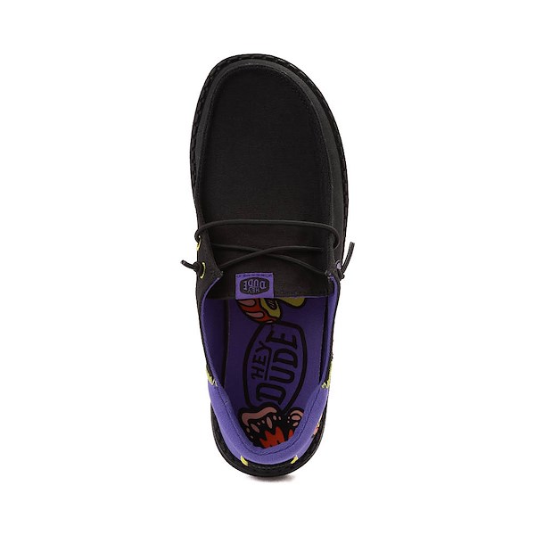 alternate view Womens HEYDUDE Wendy Funk Slip-On Casual Shoe - Black / Psychedelic PatchesALT2