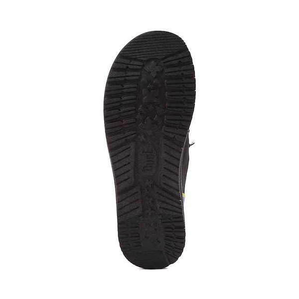 alternate view Womens HEYDUDE Wendy Funk Slip-On Casual Shoe - Black / Psychedelic PatchesALT3
