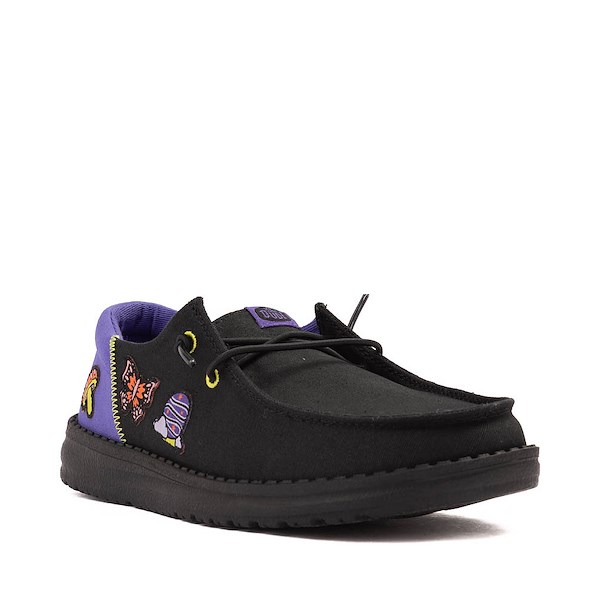 alternate view Womens HEYDUDE Wendy Funk Slip-On Casual Shoe - Black / Psychedelic PatchesALT5