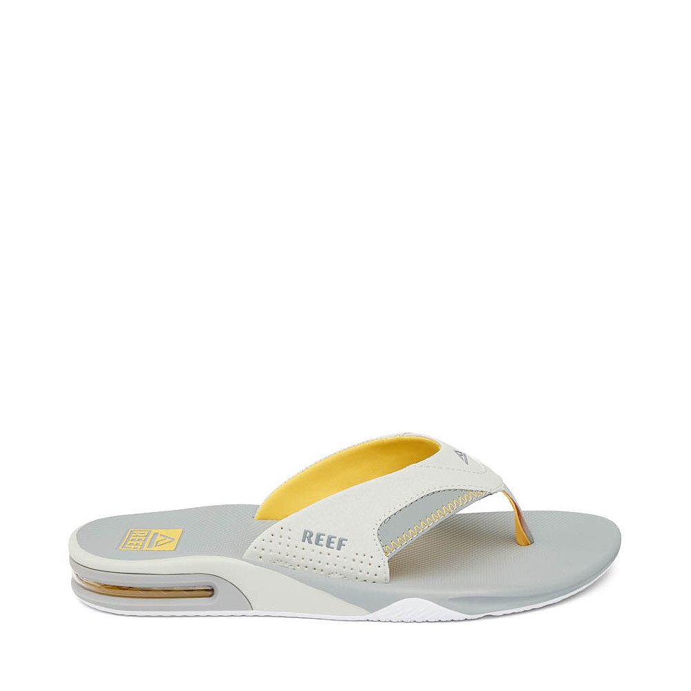 Mens Reef Fanning Sandal - Yellow / Grey