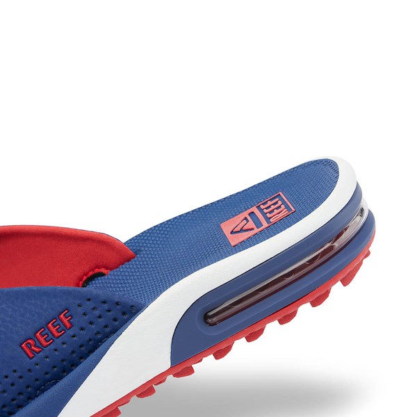 alternate view Mens Reef Fanning Pregame Sandal - Red / White / BlueALT4