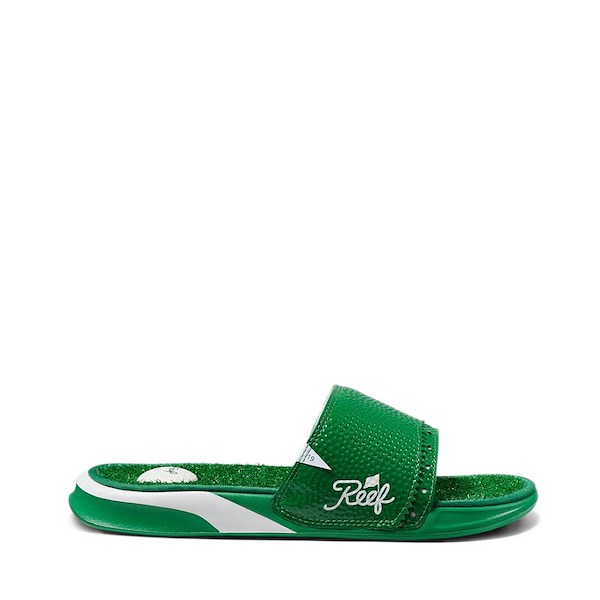 Mens Reef Mulligan Slide Sandal - Green