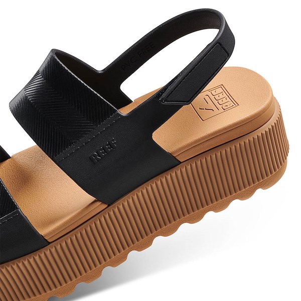 alternate view Womens Reef Water Vista Higher Sandal - Black / TanALT4