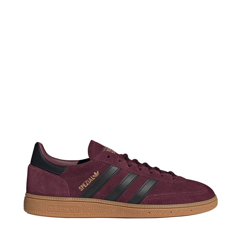Mens adidas Handball Spezial Athletic Shoe - Maroon / Core Black / Gold Metallic