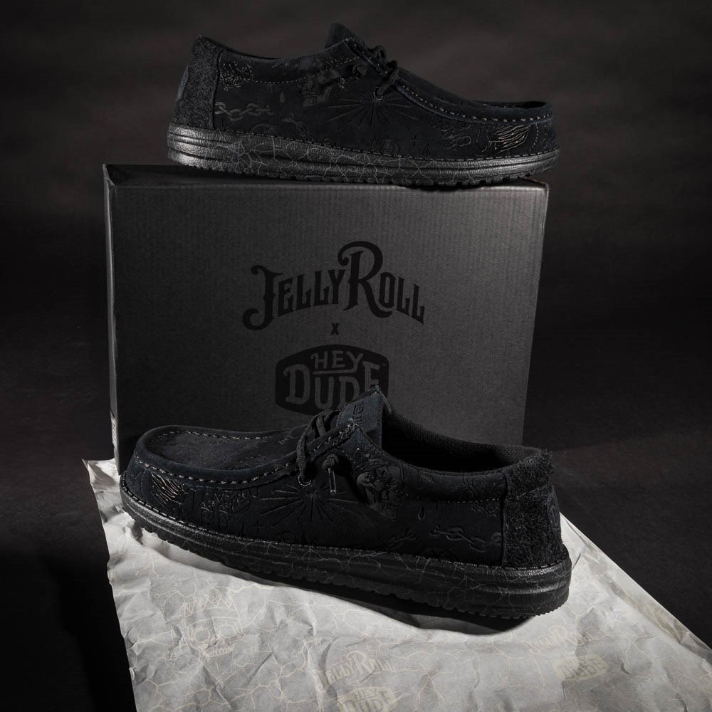 HEYDUDE x Jelly Roll Wally Slip-On Casual Shoe - Black
