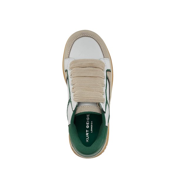 alternate view Kurt Geiger Mini Southbank Sneaker - Little Kid / Big Kid - Off White / GreenALT2