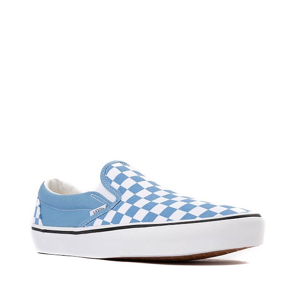 alternate view Vans Slip-On Checkerboard Skate Shoe - Heritage Blue / WhiteALT5