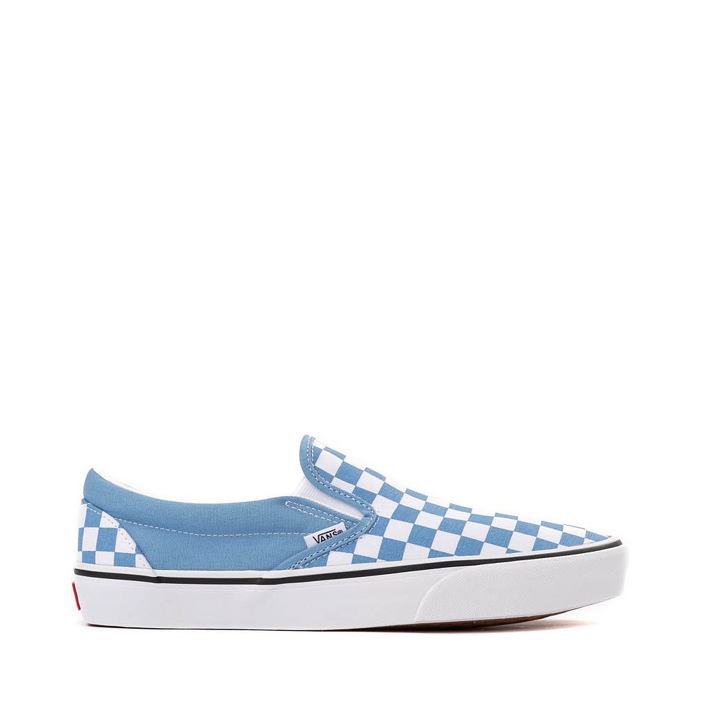 Vans Slip-On Checkerboard Skate Shoe - Heritage Blue / White